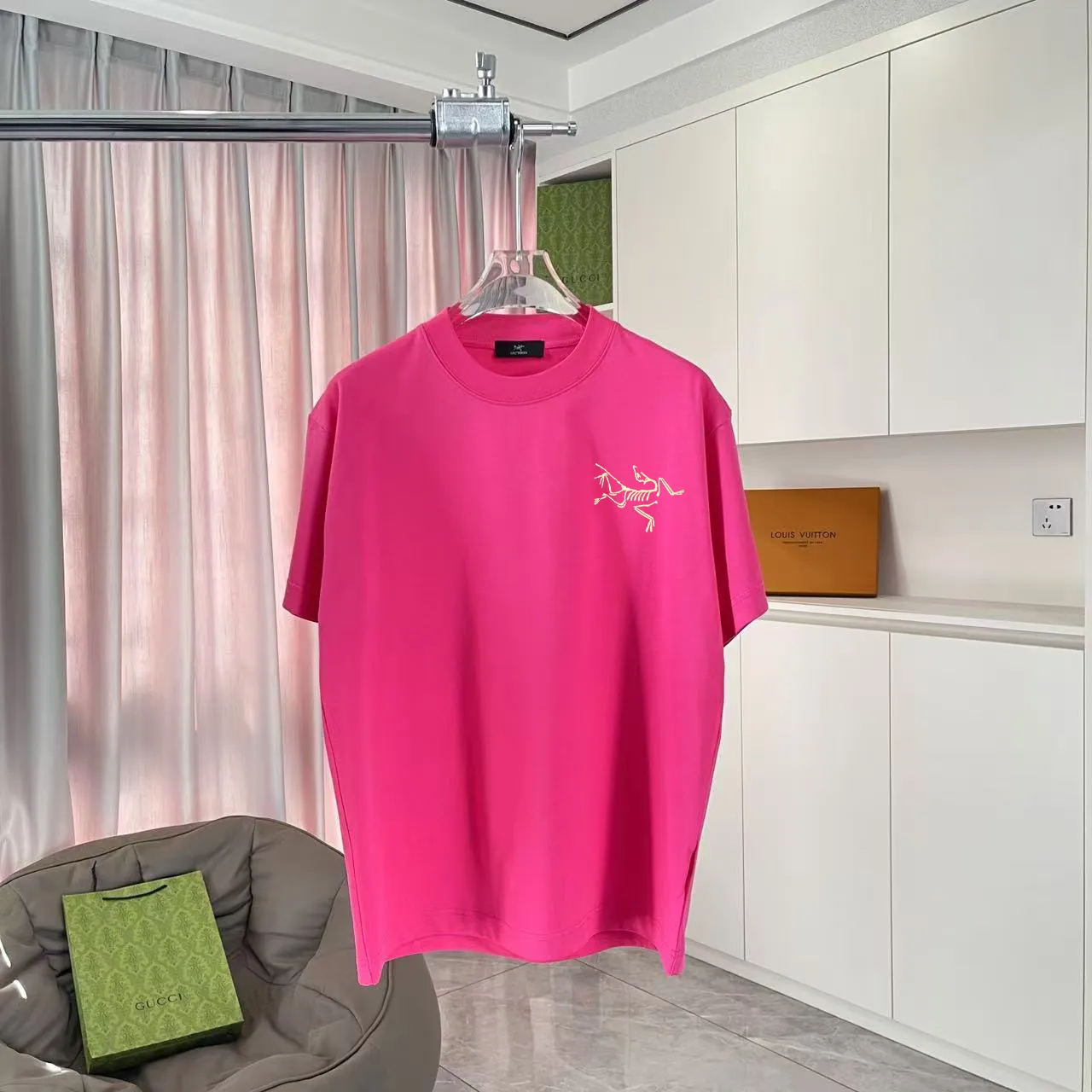 ARC'TERYX* 2025 New Arrival logo t g Same Style Size：S M L XL XXL ：Black White Pink Red